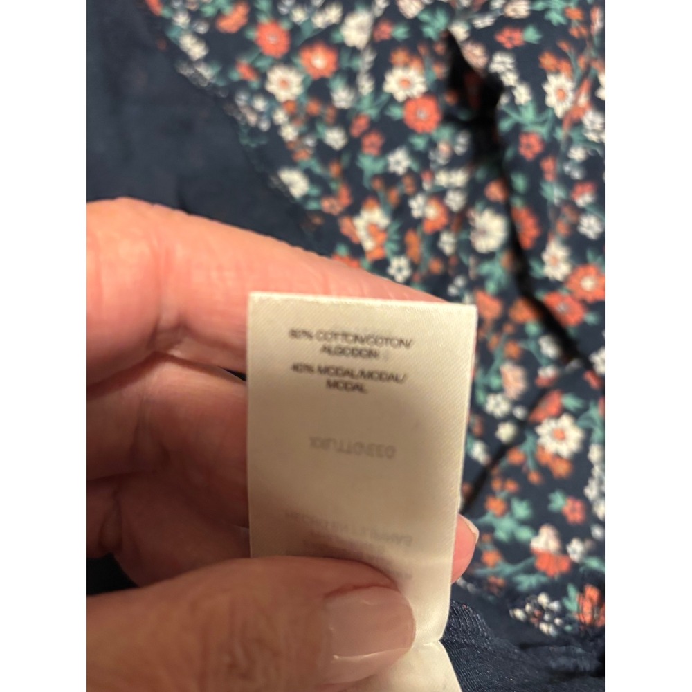 Lucky Brand Floral Boat Neck Tunic. SZ XXL. Boho Peasant Cottage Core. Artsy NWT - Picture 9 of 10